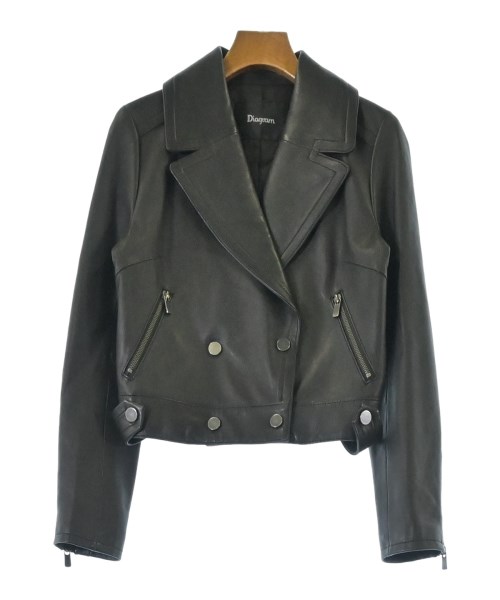 Diagram GRACE CONTINENTAL(ダイアグラムグレースコンチネンタル)ライダース 黒 サイズ:36(S位)/2200640703141