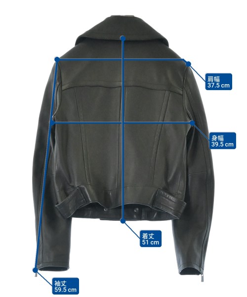 Diagram GRACE CONTINENTAL（ダイアグラムグレースコンチネンタル）ライダース 黒 サイズ:36(S位) レディース/2200640703141