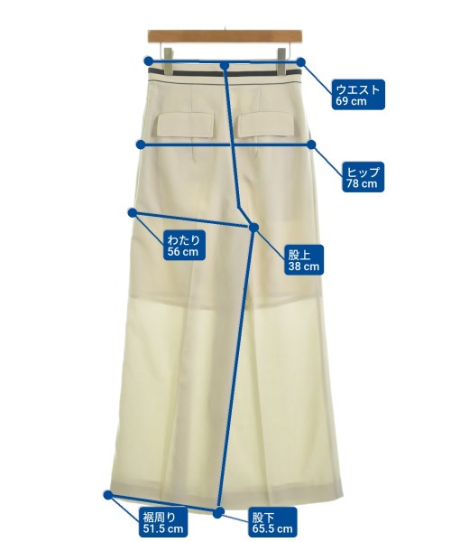 Diagram GRACE CONTINENTAL（ダイアグラムグレースコンチネンタル）スラックス 白 サイズ:38(M位) レディース/2200624195061