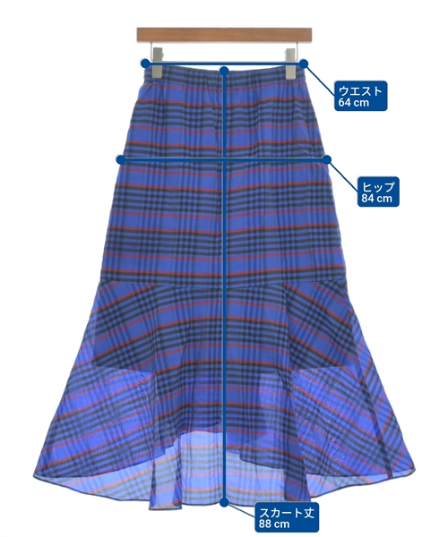 Diagram GRACE CONTINENTAL（ダイアグラムグレースコンチネンタル）ロング・マキシ丈スカート 青 サイズ:38(M位) レディース/2200607288049