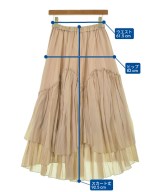 Diagram GRACE CONTINENTAL（ダイアグラムグレースコンチネンタル）ロング・マキシ丈スカート ベージュ サイズ:36(S位) レディース/2200620154024