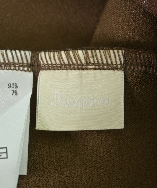 Diagram GRACE CONTINENTAL（ダイアグラムグレースコンチネンタル）Tシャツ・カットソー 茶 サイズ:36(S位) レディース/2200670877126