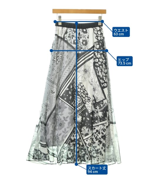 Diagram GRACE CONTINENTAL（ダイアグラムグレースコンチネンタル）ロング・マキシ丈スカート 黒 サイズ:36(S位) レディース/2200687359066