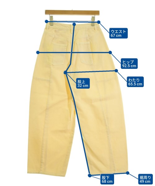 Diagram GRACE CONTINENTAL（ダイアグラムグレースコンチネンタル）デニムパンツ 黄 サイズ:36(S位) レディース/2200693790082