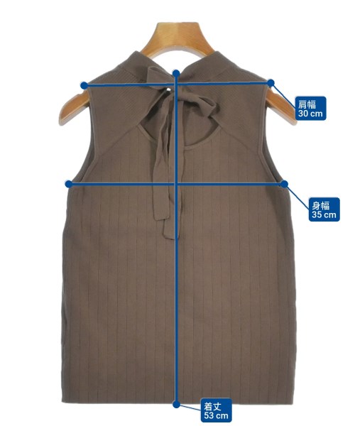 Diagram GRACE CONTINENTAL（ダイアグラムグレースコンチネンタル）ベスト/ノースリーブ 茶 サイズ:36(S位) レディース/2200695595067
