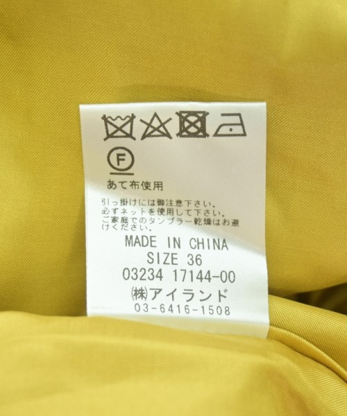 Diagram GRACE CONTINENTAL（ダイアグラムグレースコンチネンタル）オールインワン/サロペット 黄 サイズ:36(S位) レディース/2200705517591