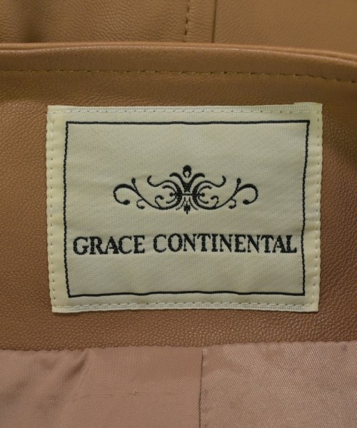 Diagram GRACE CONTINENTAL（ダイアグラムグレースコンチネンタル）ライダース ベージュ サイズ:36(S位) レディース/2200711950023
