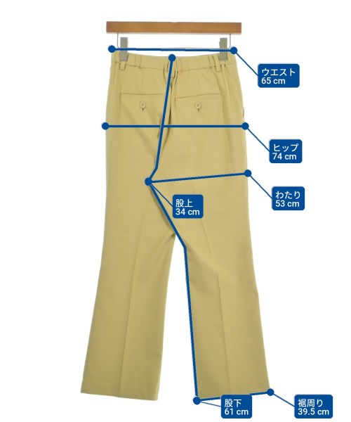 Diagram GRACE CONTINENTAL（ダイアグラムグレースコンチネンタル）スラックス 黄 サイズ:36(S位) レディース/2200710225207