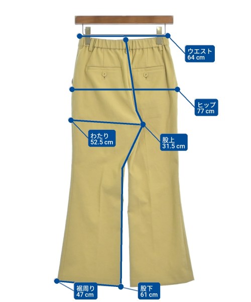Diagram GRACE CONTINENTAL（ダイアグラムグレースコンチネンタル）スラックス 黄 サイズ:36(S位) レディース/2200711794092