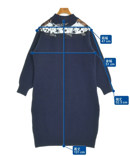 Diagram GRACE CONTINENTAL（ダイアグラムグレースコンチネンタル）ワンピース 紺 サイズ:36(S位) レディース/2200717669028