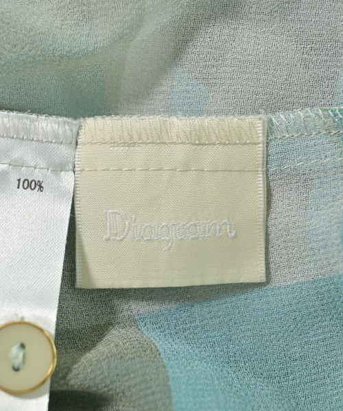 Diagram GRACE CONTINENTAL（ダイアグラムグレースコンチネンタル）カジュアルシャツ 青 サイズ:36(S位) レディース/2200664834067