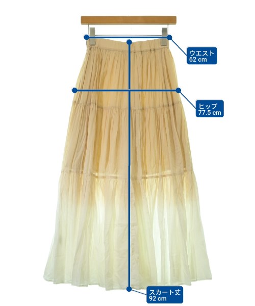 Diagram GRACE CONTINENTAL（ダイアグラムグレースコンチネンタル）ロング・マキシ丈スカート ベージュ サイズ:36(S位) レディース/2200724133147