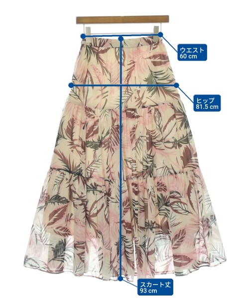 Diagram GRACE CONTINENTAL（ダイアグラムグレースコンチネンタル）ロング・マキシ丈スカート ベージュ サイズ:36(S位) レディース/2200720315585