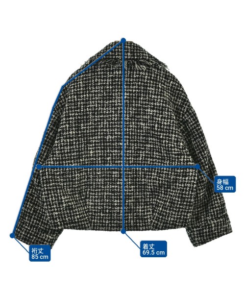 Diagram GRACE CONTINENTAL（ダイアグラムグレースコンチネンタル）カジュアルジャケット 黒 サイズ:36(S位) レディース/2200724969050