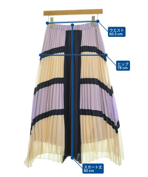 Diagram GRACE CONTINENTAL（ダイアグラムグレースコンチネンタル）ロング・マキシ丈スカート 紺 サイズ:36(S位) レディース/2200685738016