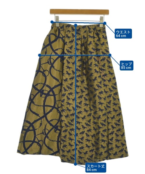 Diagram GRACE CONTINENTAL（ダイアグラムグレースコンチネンタル）ロング・マキシ丈スカート 黄 サイズ:36(S位) レディース/2200681284036