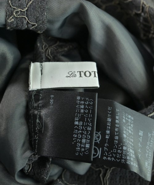 La TOTALITE（ラトータリテ）ロング・マキシ丈スカート グレー サイズ:36(S位) レディース/2200570782094