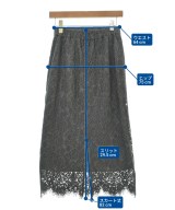 La TOTALITE（ラトータリテ）ロング・マキシ丈スカート グレー サイズ:36(S位) レディース/2200570782094