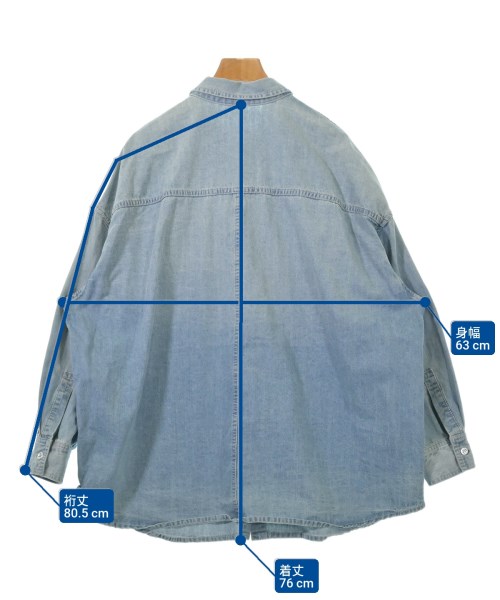 Loungedress（ラウンジドレス）カジュアルシャツ 青 サイズ:F レディース/2200620548014