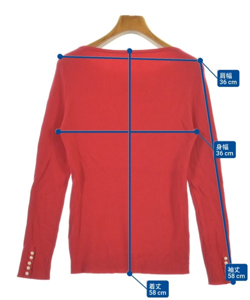 Loungedress（ラウンジドレス）ニット・セーター 赤 サイズ:F レディース/2200621309041