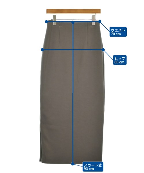 Loungedress（ラウンジドレス）ロング・マキシ丈スカート グレー サイズ:F レディース/2200670060122