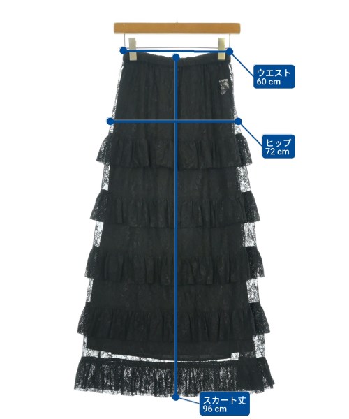 Loungedress（ラウンジドレス）ロング・マキシ丈スカート 黒 サイズ:F レディース/2200692055052