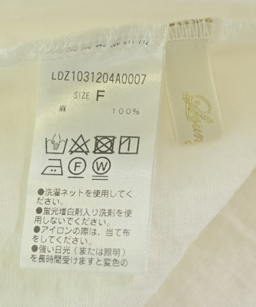 Loungedress（ラウンジドレス）カジュアルシャツ 白 サイズ:F レディース/2200694190126