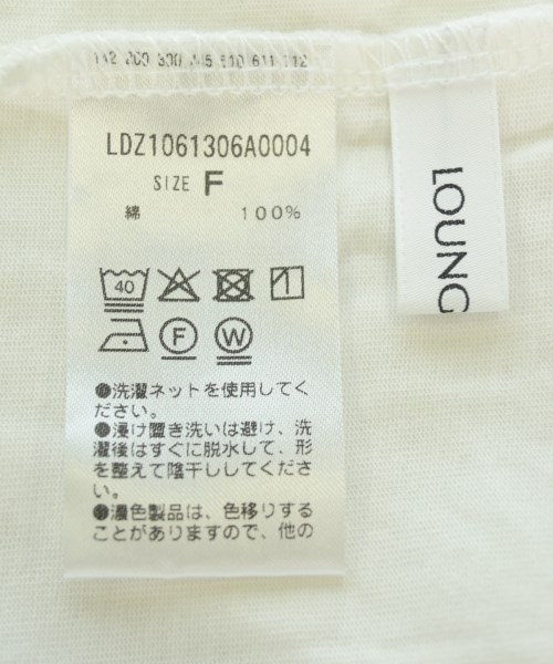 Loungedress（ラウンジドレス）Tシャツ・カットソー 白 サイズ:F レディース/2200709795094