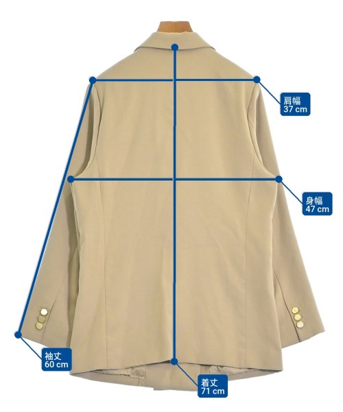 Loungedress（ラウンジドレス）テーラードジャケット ベージュ サイズ:F レディース/2200666634054