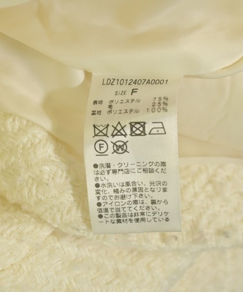 Loungedress（ラウンジドレス）ノーカラージャケット 白 サイズ:F レディース/2200720940022
