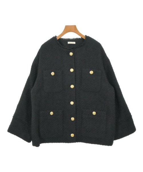 Loungedress(ラウンジドレス)ノーカラージャケット 黒 サイズ:F/2200673646118