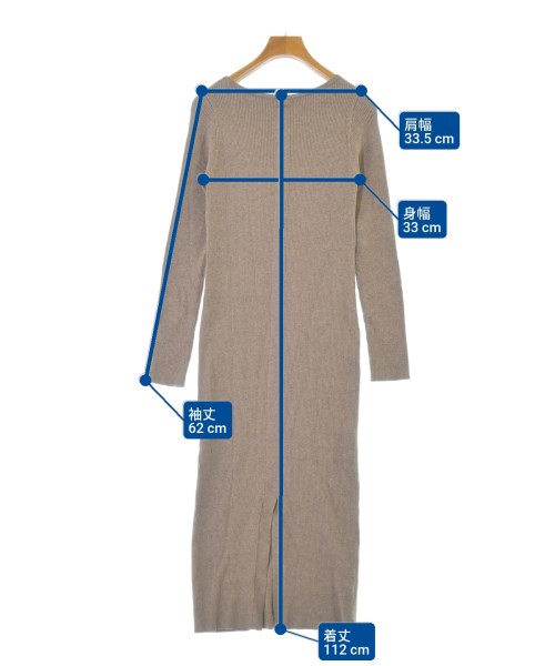 Loungedress（ラウンジドレス）ワンピース 茶 サイズ:F レディース/2200682853019
