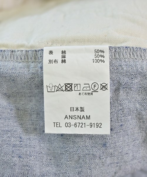 ANSNAM（アンスナム）ショートパンツ 青 サイズ:3(L位) メンズ/2200706736021