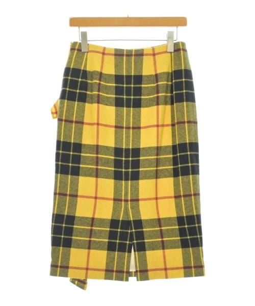 4298 SHIZUKA KOMURO(ヨンニキュウハチシズカコムロ)ロング・マキシ丈スカート 黄 サイズ:40(M位)/2200674682023