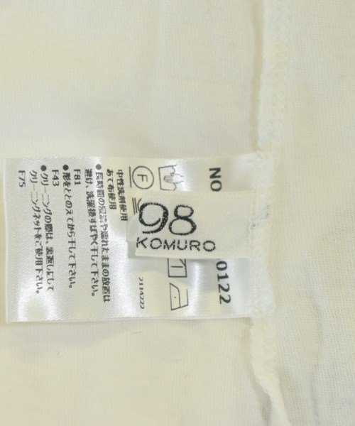 4298 SHIZUKA KOMURO（ヨンニキュウハチシズカコムロ）Tシャツ・カットソー 白 サイズ:40(M位) レディース/2200674682085