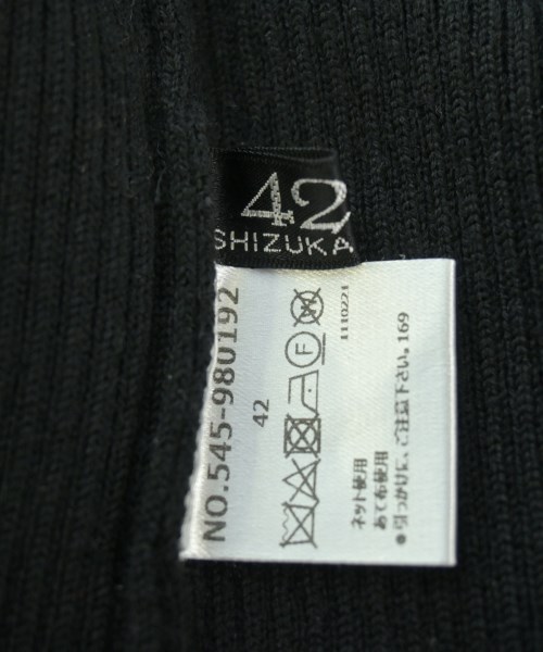 4298 SHIZUKA KOMURO（ヨンニキュウハチシズカコムロ）ニット・セーター 黒 サイズ:42(L位) レディース/2200659274038