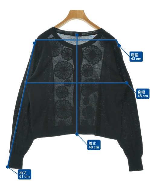 4298 SHIZUKA KOMURO（ヨンニキュウハチシズカコムロ）カーディガン 黒 サイズ:40(M位) レディース/2200657312046