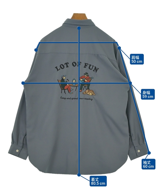 FREAK'S STORE（フリークスストア）カジュアルシャツ 青 サイズ:L メンズ/2200619738075