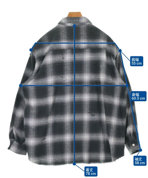 FREAK'S STORE（フリークスストア）カジュアルシャツ 黒 サイズ:L メンズ/2200656827091