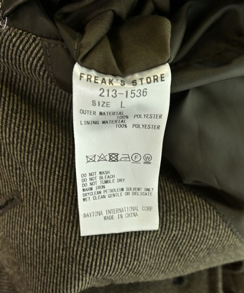 FREAK'S STORE（フリークスストア）ステンカラーコート 茶 サイズ:L メンズ/2200712042017
