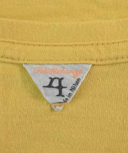 FilMelange（フィルメランジェ）Tシャツ・カットソー 黄 サイズ:4(L位) メンズ/2200615014104