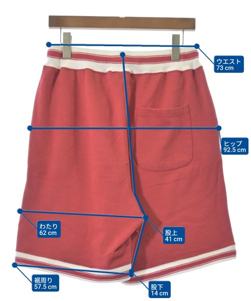 FilMelange（フィルメランジェ）ショートパンツ 赤 サイズ:4(L位) メンズ/2200660624488