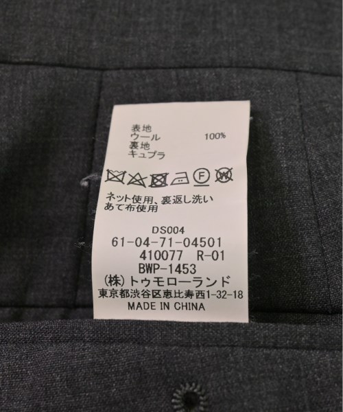 BLUE WORK（ブルーワーク）スラックス グレー サイズ:44(S位) メンズ/2200511492051