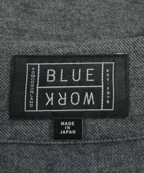 BLUE WORK（ブルーワーク）カジュアルシャツ グレー サイズ:S メンズ/2200635048028