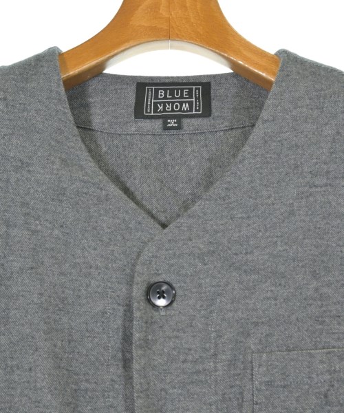 BLUE WORK（ブルーワーク）カジュアルシャツ グレー サイズ:S メンズ/2200635048028