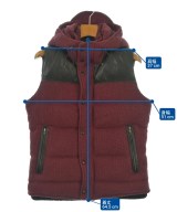 BLUE WORK（ブルーワーク）ダウンジャケット/ダウンベスト 赤 サイズ:1(S位) メンズ/2200625286010