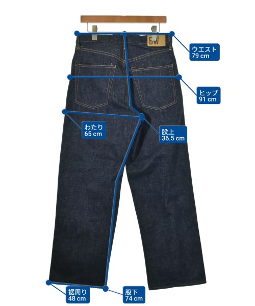 BLUE WORK（ブルーワーク）デニムパンツ 紺 サイズ:30(M位) メンズ/2200619473099
