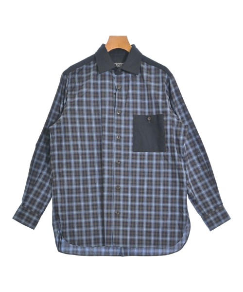 BLUE WORK(ブルーワーク)カジュアルシャツ 紺 サイズ:XS/2200657237035