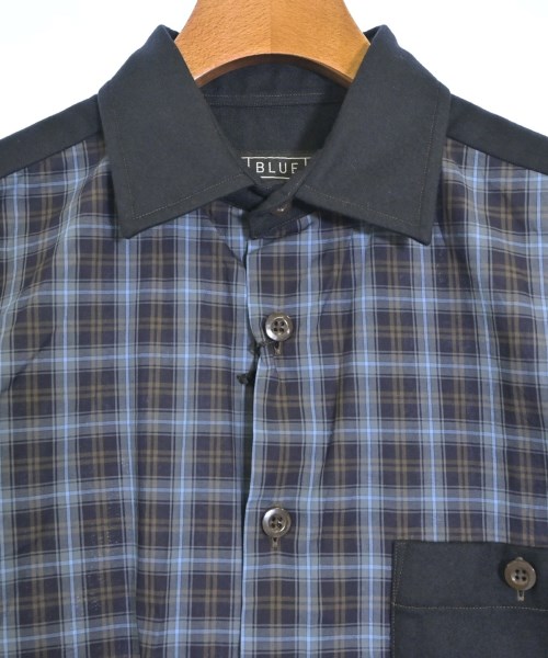 BLUE WORK（ブルーワーク）カジュアルシャツ 紺 サイズ:XS メンズ/2200657237035