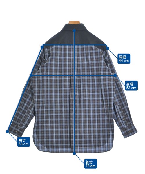 BLUE WORK（ブルーワーク）カジュアルシャツ 紺 サイズ:XS メンズ/2200657237035